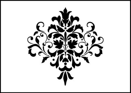 Трафареты бесплатно в Дамасском стиле