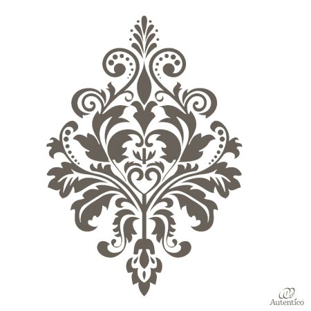 Дамасский узор трафарет