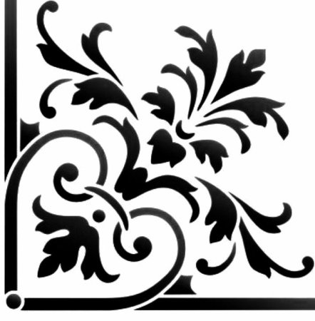 Трафарет дамасковый узор