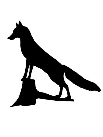 Силуэт лисички