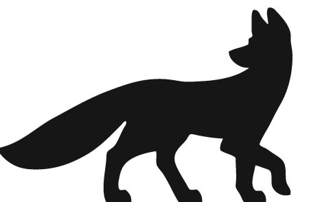 Трафарет лисы для вырезания