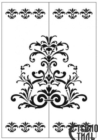Дамасский узор трафарет для распечатки