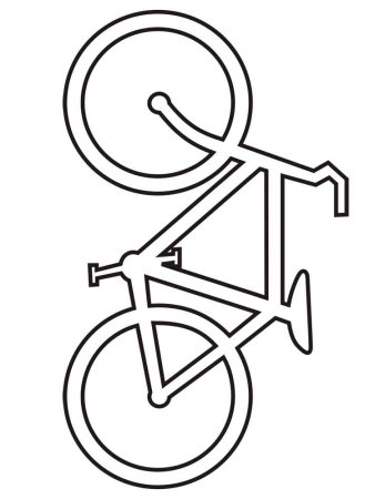 Велосипед трафарет