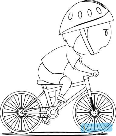 Велосипед раскраска