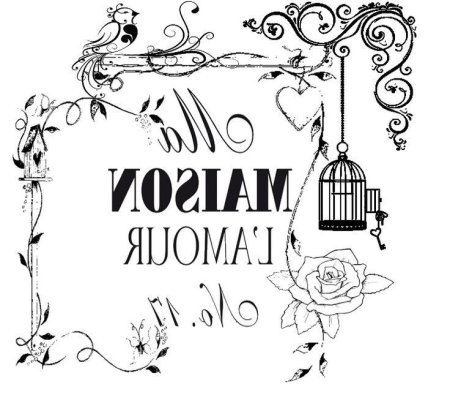 Надписи для декупажа в зеркальном отображении