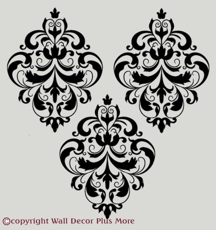 Трафаретные узоры на стены