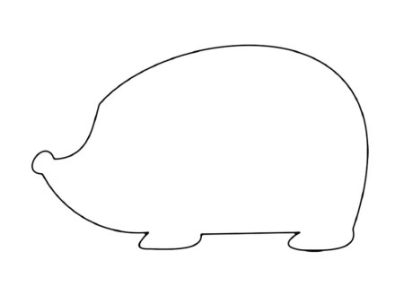 Ёжик контур без иголок
