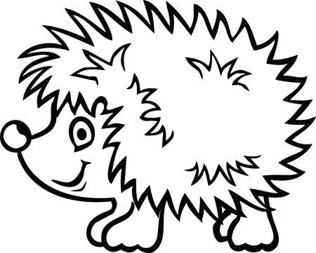 Раскраска Ёжик