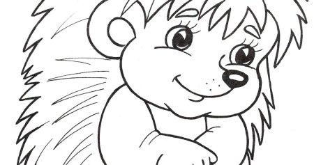 Раскраска Ёжик