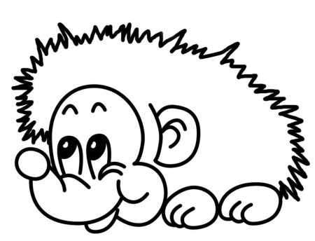 Еж раскраска