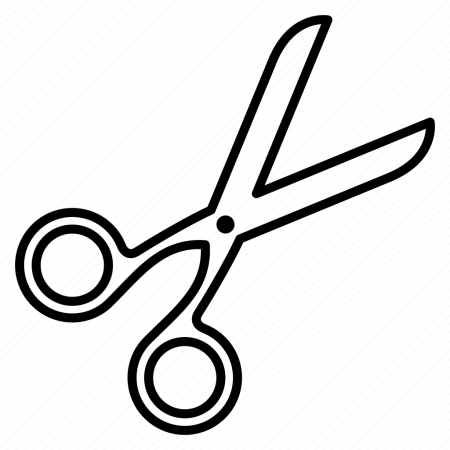 Трафарет ножницы парикмахерские