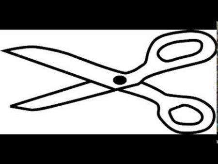 Ножницы парикмахерские контур