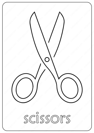 Трафарет ножницы Швейные