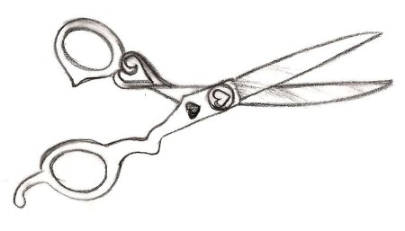 Ножницы черно белые