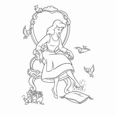 Раскраска. Золушка