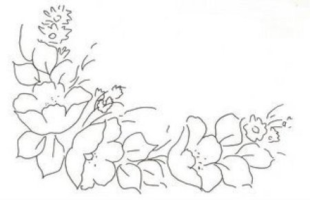 Цветочки рисунок карандашом на открытку