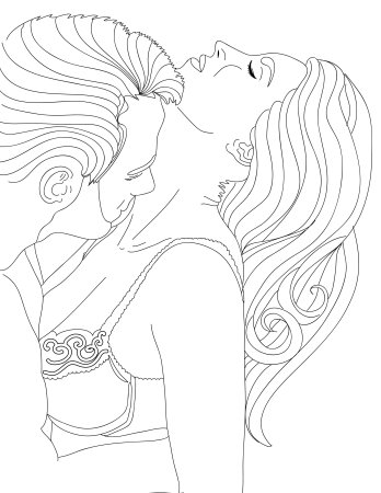 Раскраска для взрослых любовь