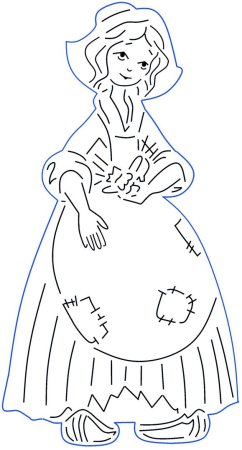 Вытынанки Золушка