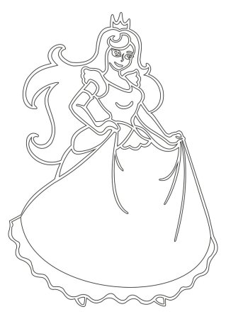 Бель принцесса Дисней раскраска
