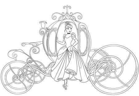 Трафарет принцессы