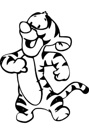 Раскраска Дисней Тигруля