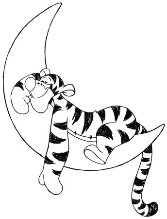 Тигруля раскраска