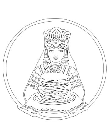 Масленица рисунок