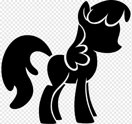 Пони трафарет для вырезания