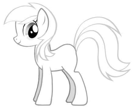 Трафарет пони