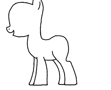 Пони заготовки для рисования