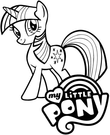 Трафарет пони для рисования