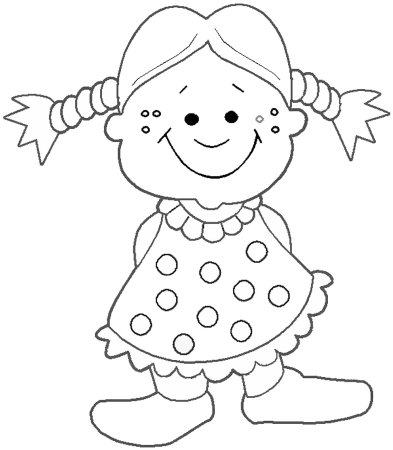 Раскраска кукла