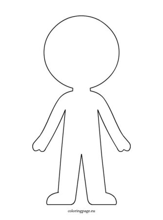 Раскраска текстильная кукла