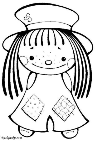 Кукла шаблон для рисования