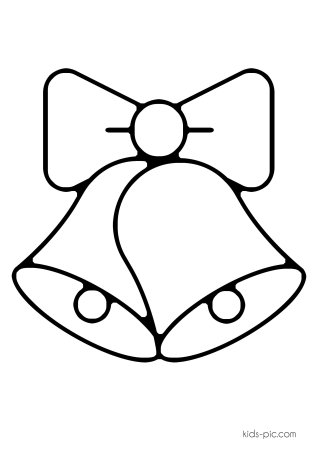 Новогодние колокольчики раскраска