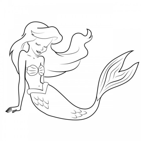 Русалка для вырезания