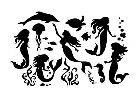 Русалка вектор
