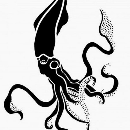 Силуэт кальмара