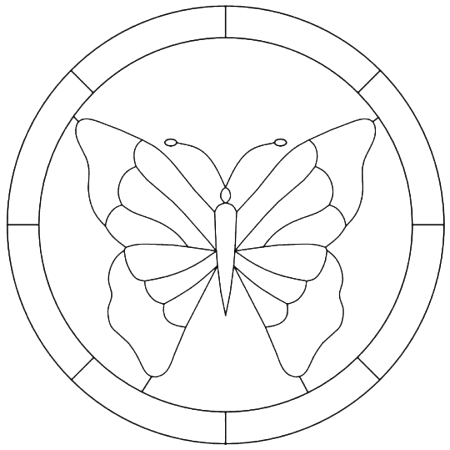 Цветы для рисования витражными красками