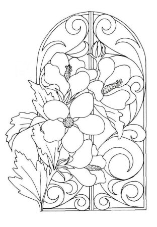 Трафарет для витража для детей