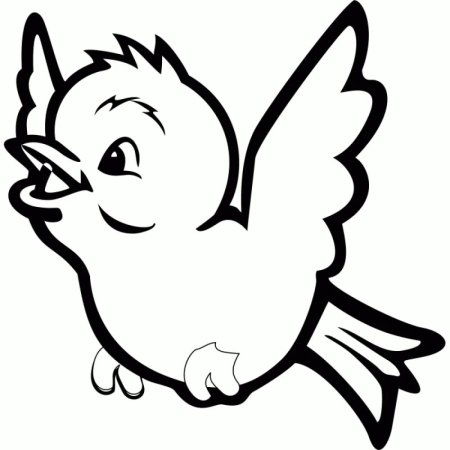 Птица трафарет для детей