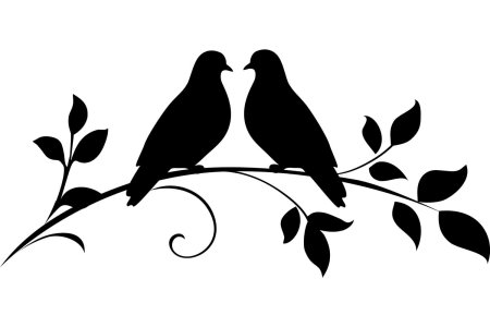 Трафарет птицы