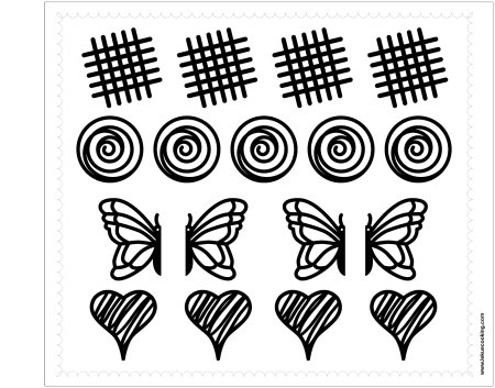 Трафареты для декора торта шоколадом
