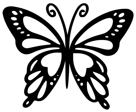 Трафарет бабочки для торта из шоколада