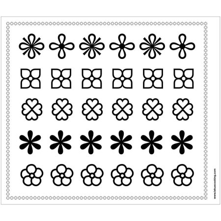 Трафарет для украшения торта шоколадом