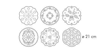 Tescoma трафареты для украшения delicia, 6 шт.