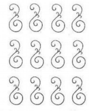 Простые узоры на торте