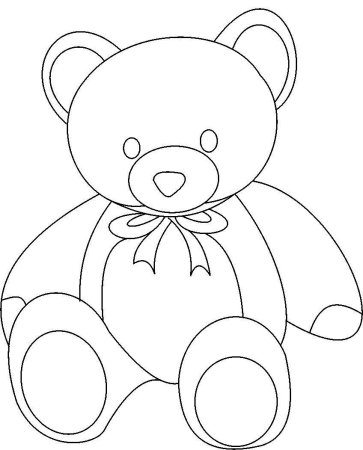 Мишка трафарет для вырезания