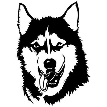 Хаски рисунок