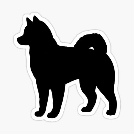 Alaskan Malamute silhouette